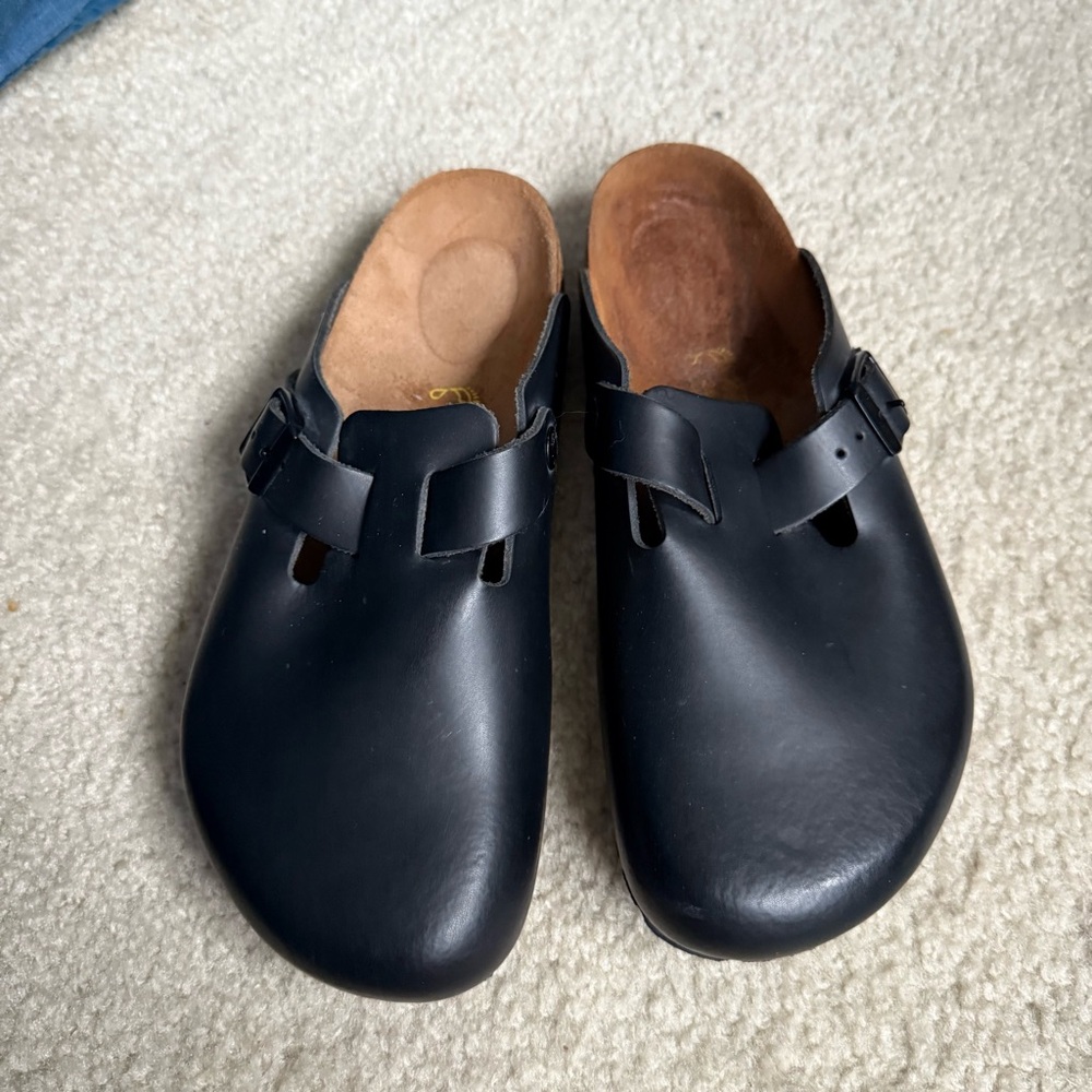 Birkenstock Black Leather Sandals